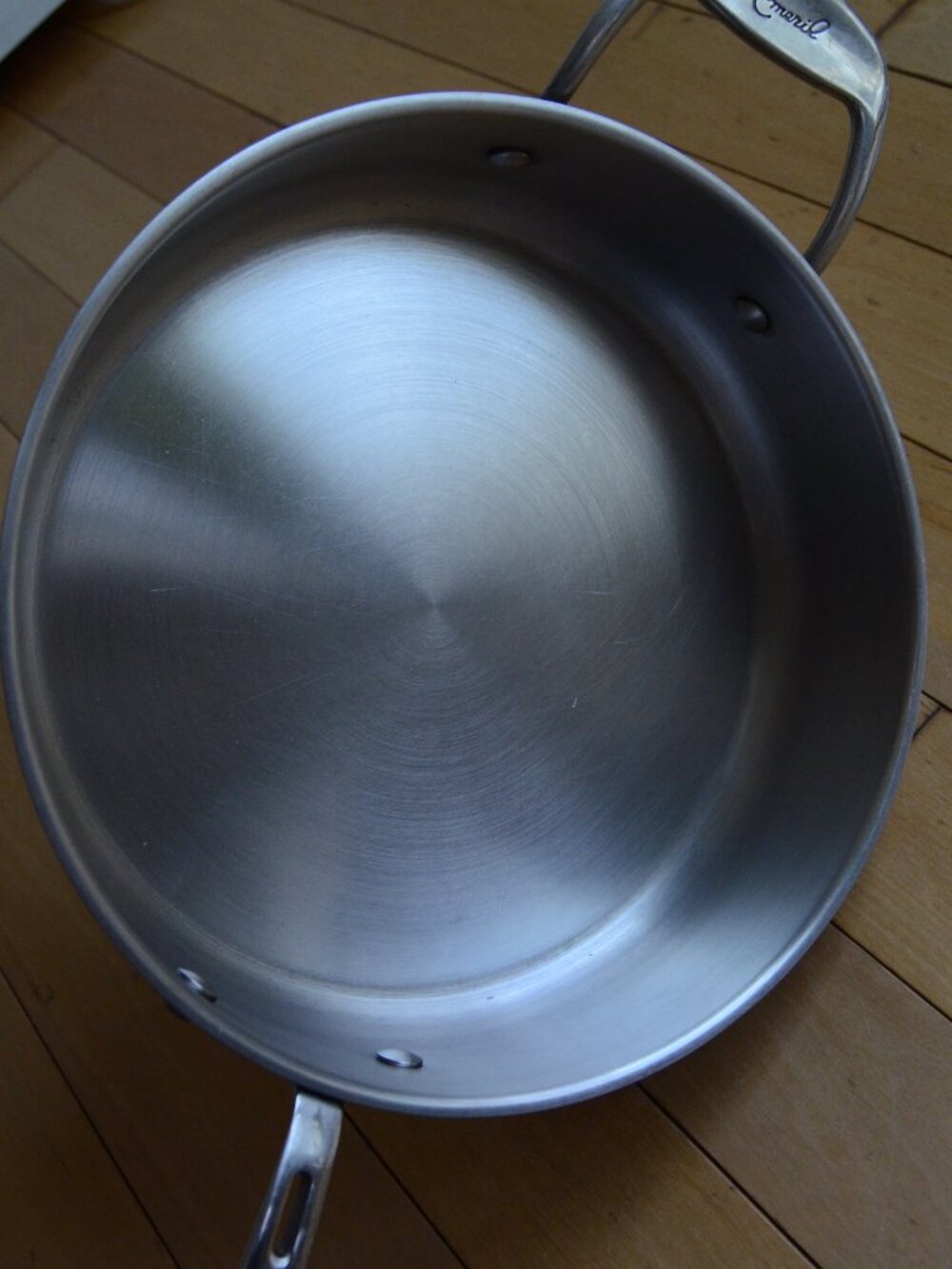 Emeril 3 Qt Saute Skillet Frying Pan & Lid Copper Core Stainless Steel - Picture 5 of 12